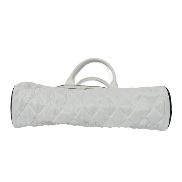 diamond quilting pongee travel weekend bag for women_2